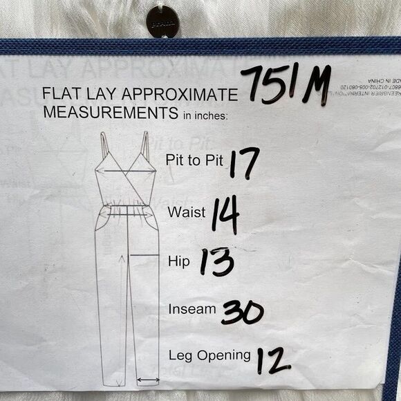 prAna Womens Swim Cover Up Size M White Wide Leg Jumpsuit Gauze Beach Swimwear - Picture 10 of 15